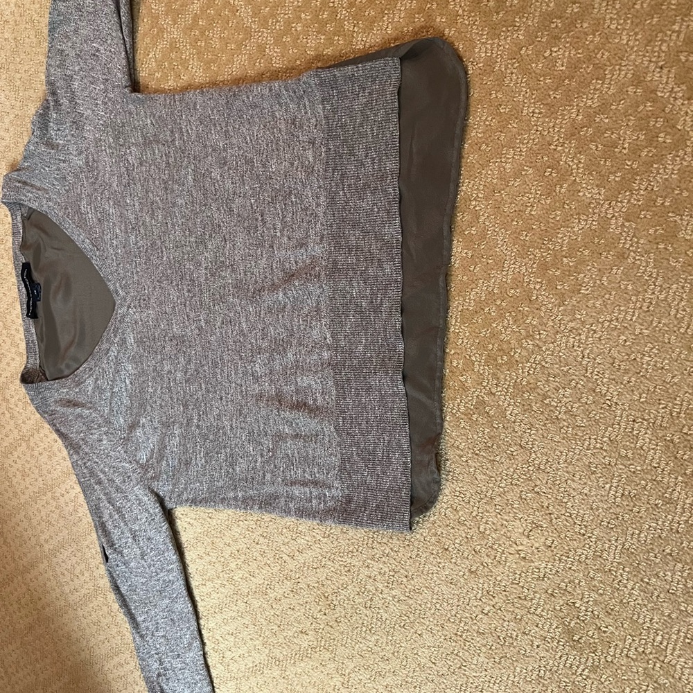 French Connection cold shoulder light sweater.